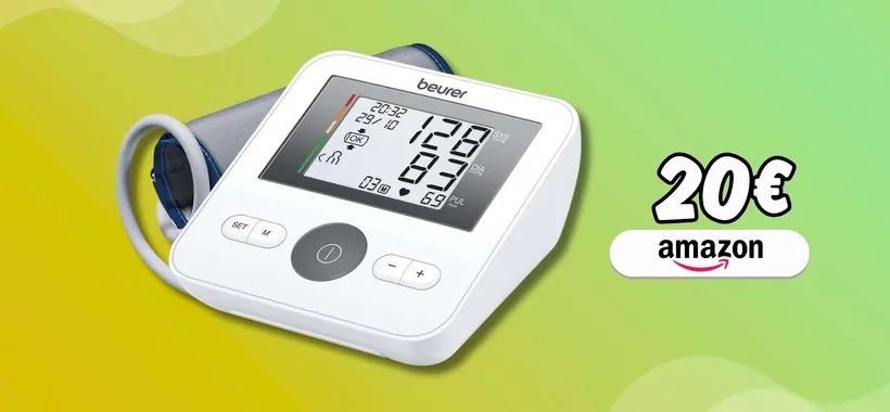 Pressione alta o bassa? Scoprilo con la macchinetta Beurer a soli 20€