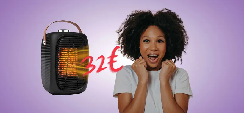 Stufetta elettrica silenziosa a basso consumo in OFFERTA a 32€