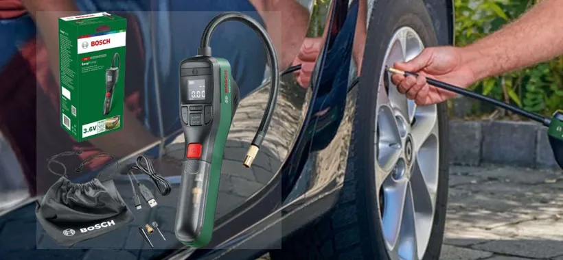 Bosch, la BOMBA su Amazon: il mitico compressore portatile CROLLA a 56€