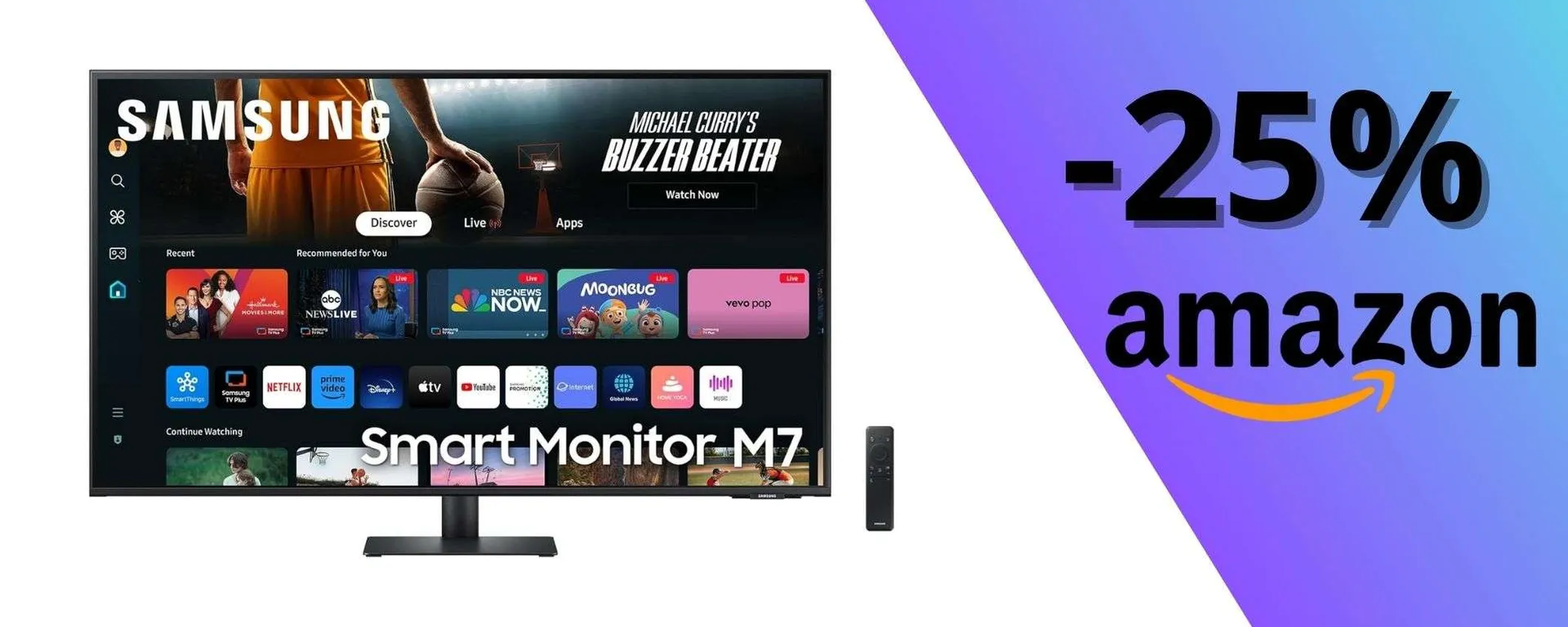 Super affare: Samsung Smart Monitor M7 43