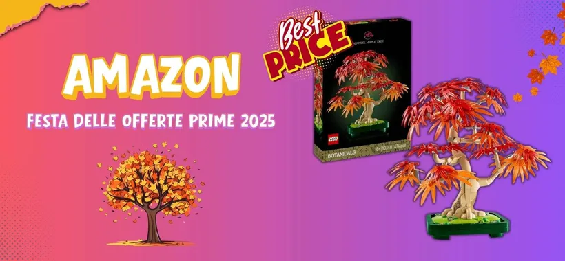 LEGO Bonsai Acero Rosso Giapponese: sconto al minimo storico per i Prime Day