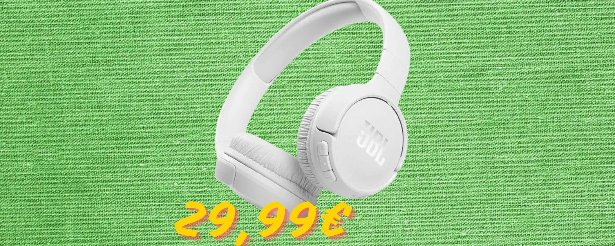 Con lo sconto del 40%, le JBL Tune 510BT sono un BEST BUY totale (Amazon)