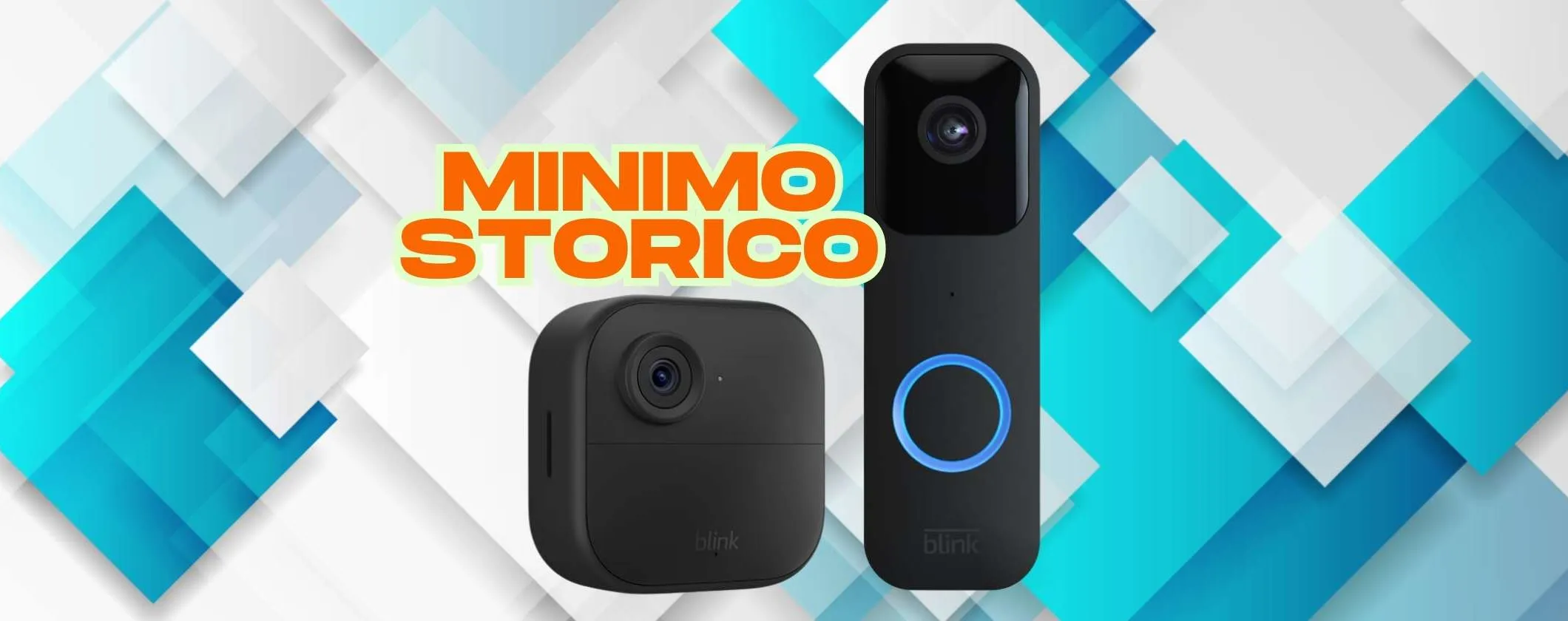 Kit sorveglianza formato da videocamera Blink e videocitofono smart al 41%
