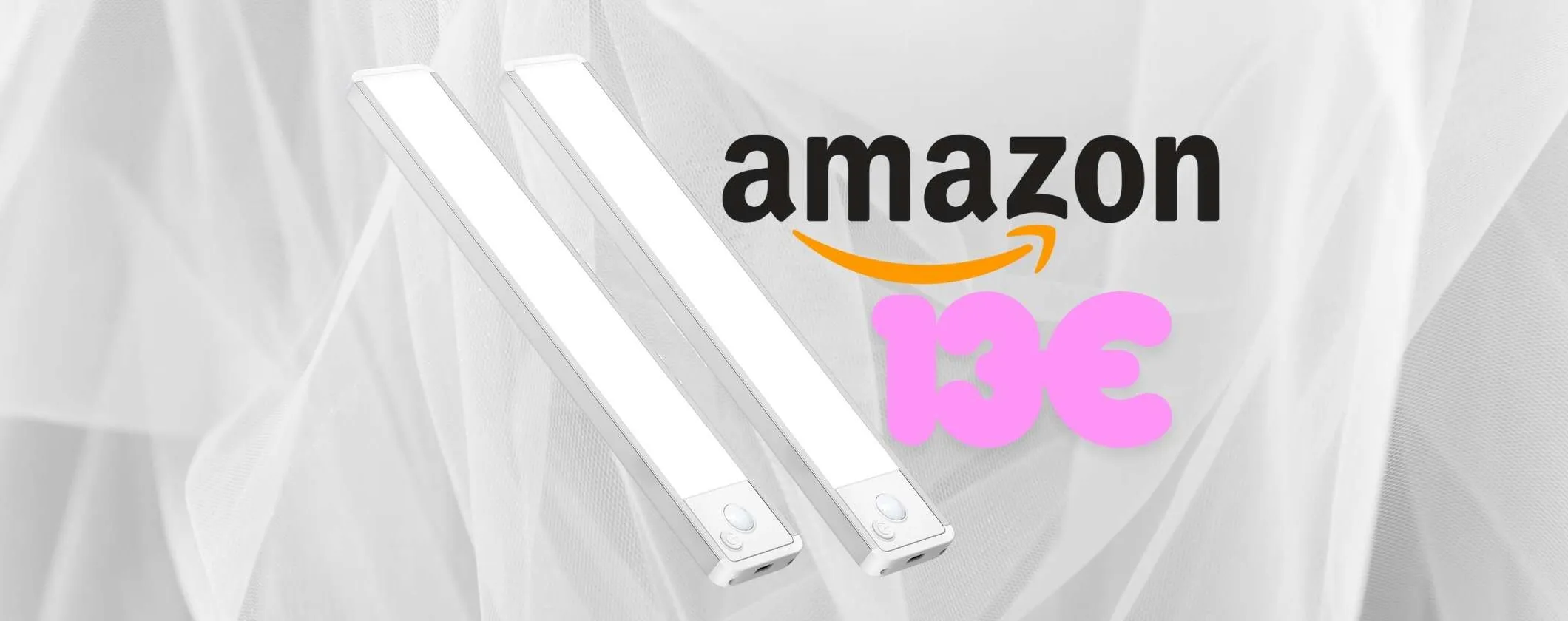 2 lampade LED per cassetti, armadi e pensili a pochissimo: metti la luce non c'è a 13€