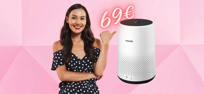 Appena 69€ per il purificatore d'aria Philips 800 Series (-61% Amazon)
