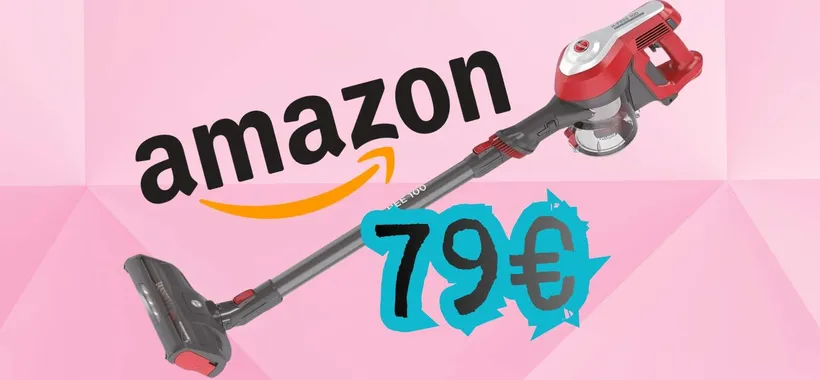 Hoover H-FREE 100: la scopa elettrica migliore per rapporto qualità prezzo (79€)