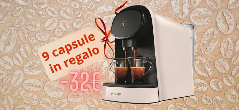 Philips L'Or Barista: macchina da caffè con capsule singole e doppie (-32€)
