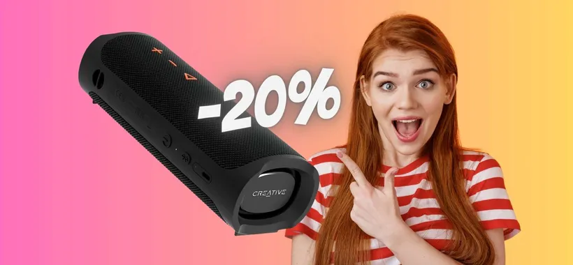 Speaker Bluetooth impermeabile con 18h di autonomia (-20%)