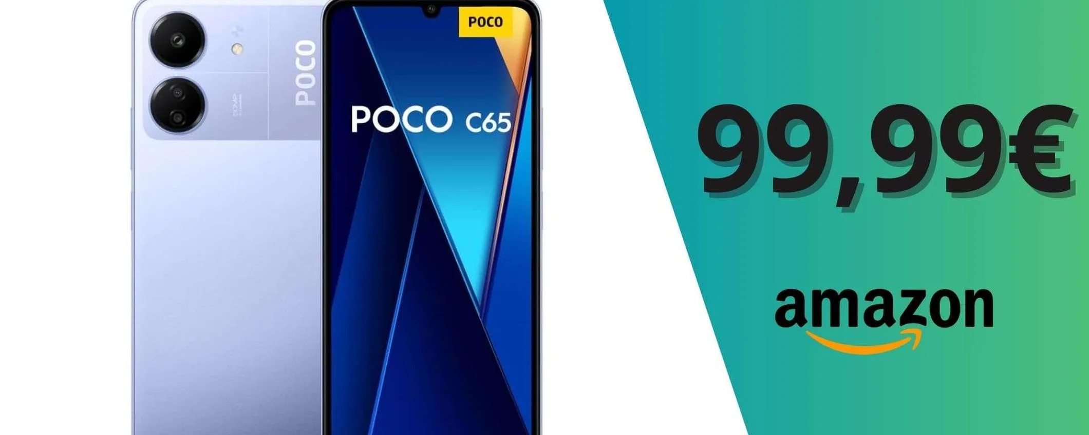 POCO C65, nuovo minimo storico su Amazon: il migliore Android sotto i 100€