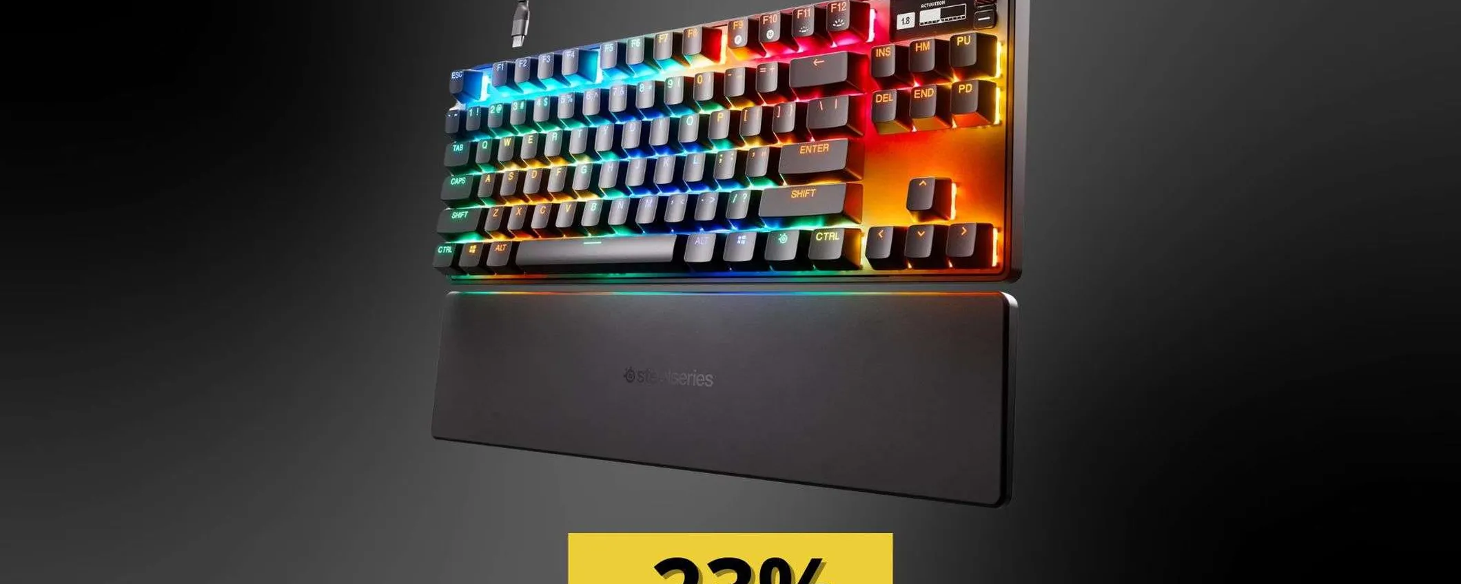 SteelSeries Apex Pro TKL HyperMagnetic: velocissima e in SUPER offerta su Amazon