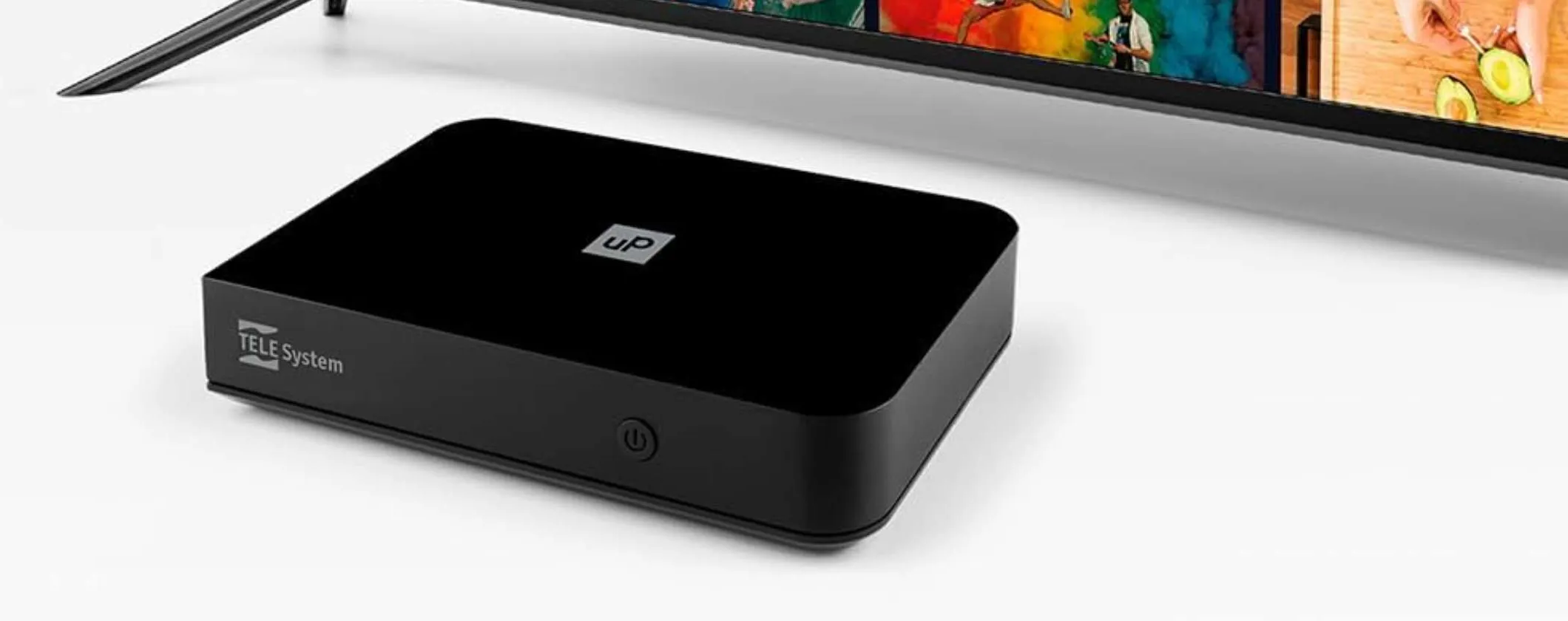 TELE System UP T2 4K: il decoder DVB-T2 con Android TV a 69€