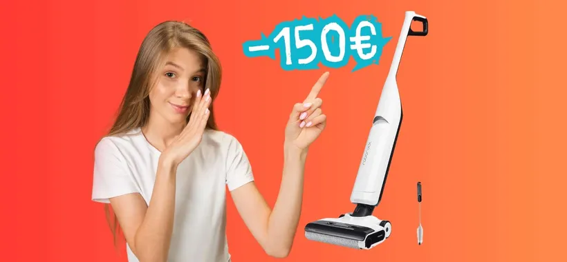 Con l'aspirapolvere lavapavimenti roborock Flexi Lite è tutto pulito in poco tempo