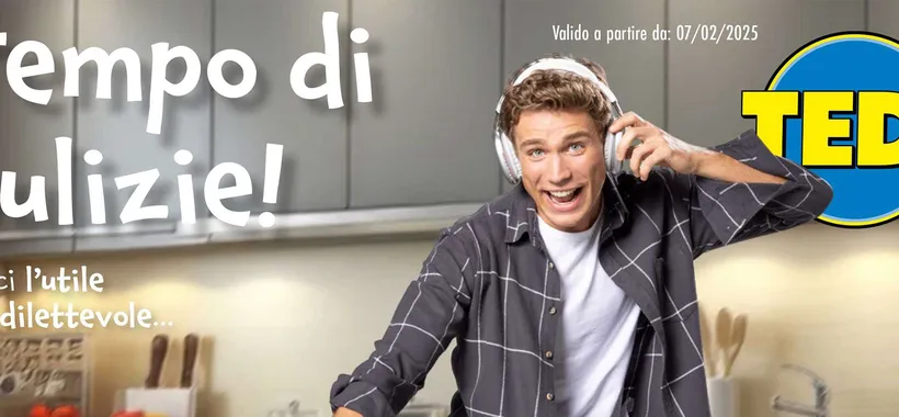 Volantino Tedi, nuove offerte a partire da 1€: dall'aspirapolvere ai costumi di carnevale