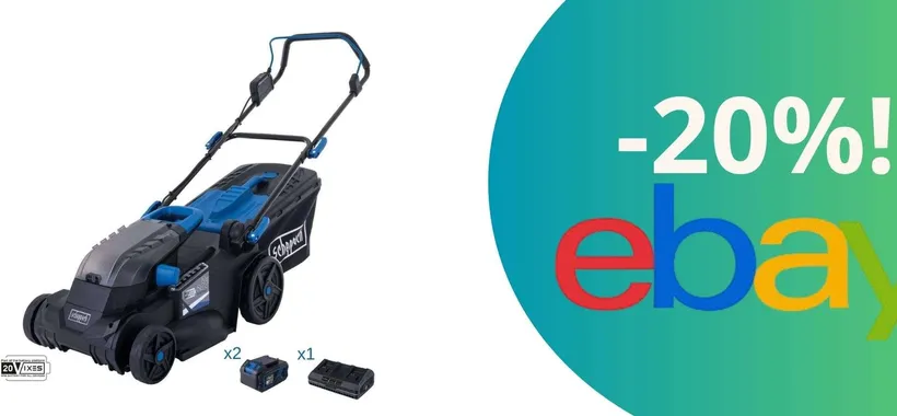 2 Batterie, zero fatica: il rasaerba Scheppach che non puoi farti scappare!