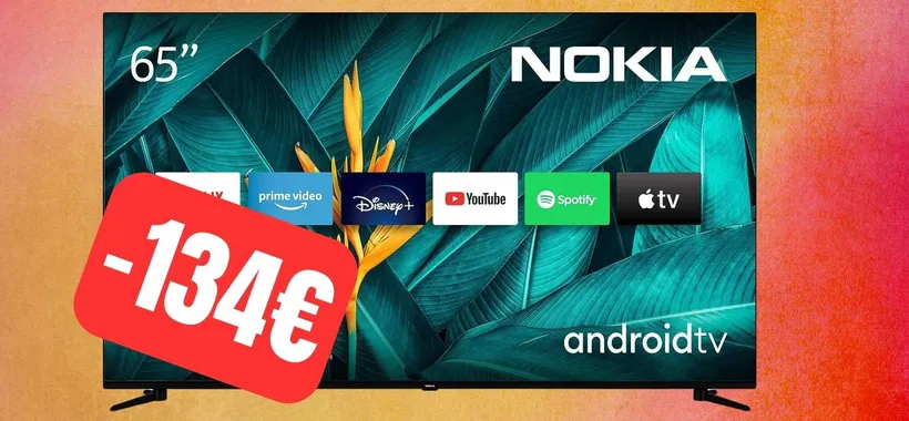 Smart TV Nokia 65" ad un SUPER PREZZO su Amazon (-21%)