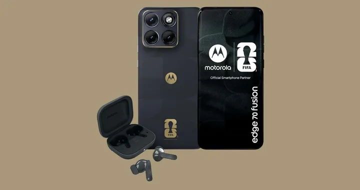 Motorola Edge 70 Fusion con inserti dorati e auricolari inclusi: a meno di 300€ su Amazon