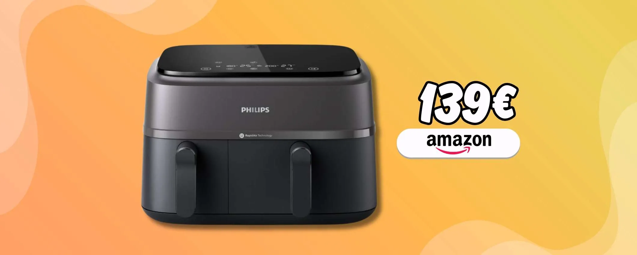 Cestello DOPPIO ma prezzo al minimo per Philips Dual Basket Air Fryer