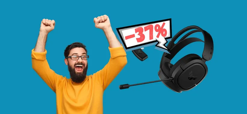 ASUS TUF Gaming H1: cuffie wireless con microfono SPETTACOLARI (-37%)