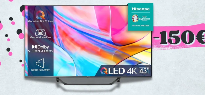 SMART TV 43" con risoluzione 4K UHD firmata HISENSE, crolla il prezzo
