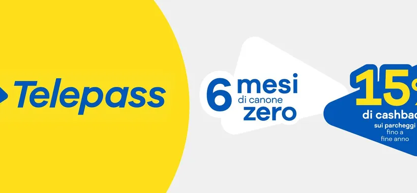 Telepass Base, promo per i nuovi clienti: sei mesi gratis e cashback sui parcheggi
