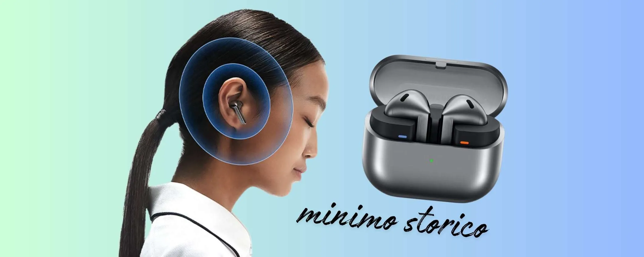 Samsung Galaxy Buds3: cancellazione del rumore e batteria enorme oggi al 43%