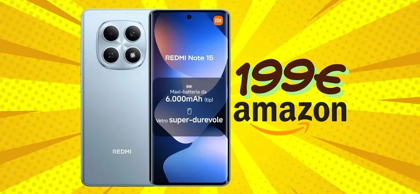 Redmi Note 15 (8/256GB) con batteria gigante da 6500mAh a un prezzaccio