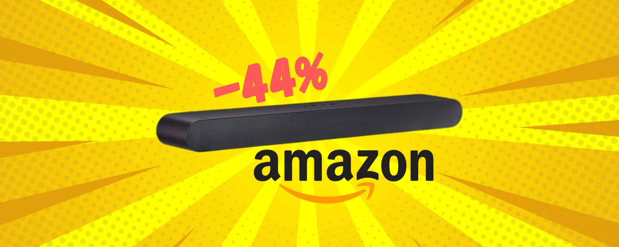 Soundbar Samsung: OFFERTA BOMBA di Amazon, ora al 44%