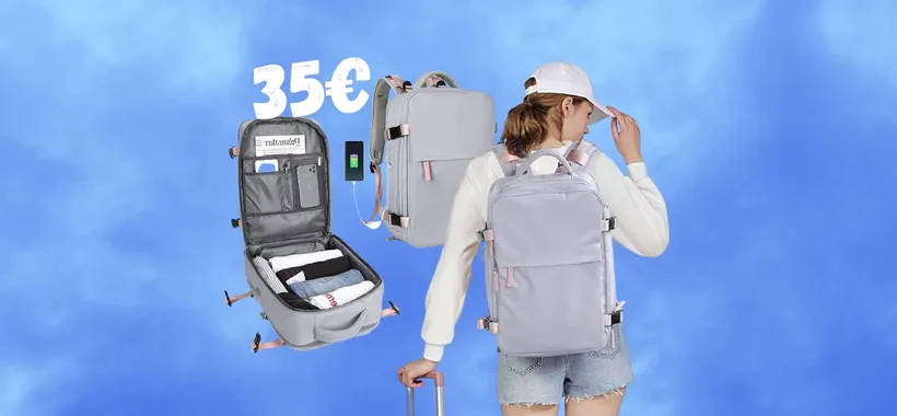 Zaino da viaggio per compagnie low cost a 35€, biglietto caro addio