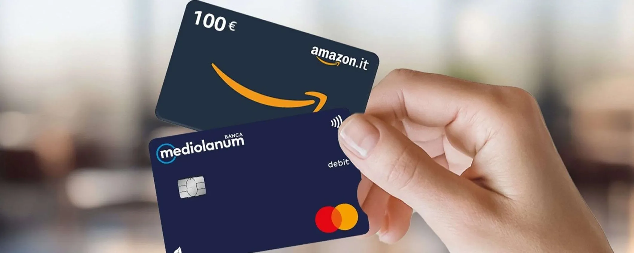 Con il conto online SelfyConto si può ricevere un Buono Amazon da 100€