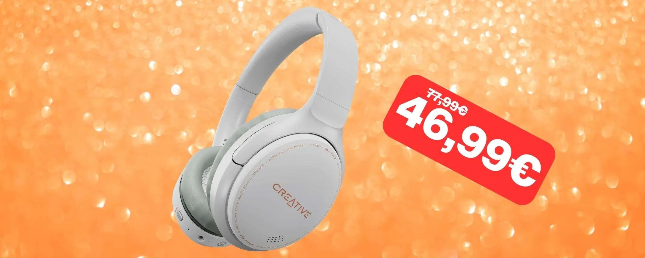 Cuffie Creative Zen Wireless a 46,99€ OFFERTONA Amazon (Coupon)