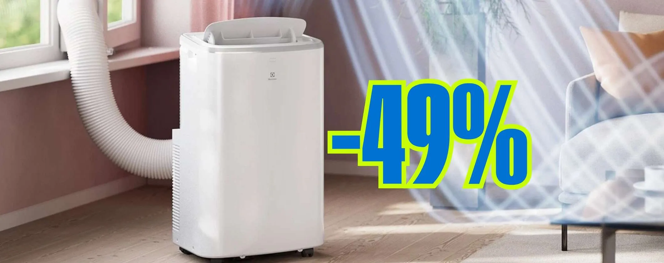 Condizionatore portatile Electrolux in sconto del 49%: il clima ideale a prezzo WoW