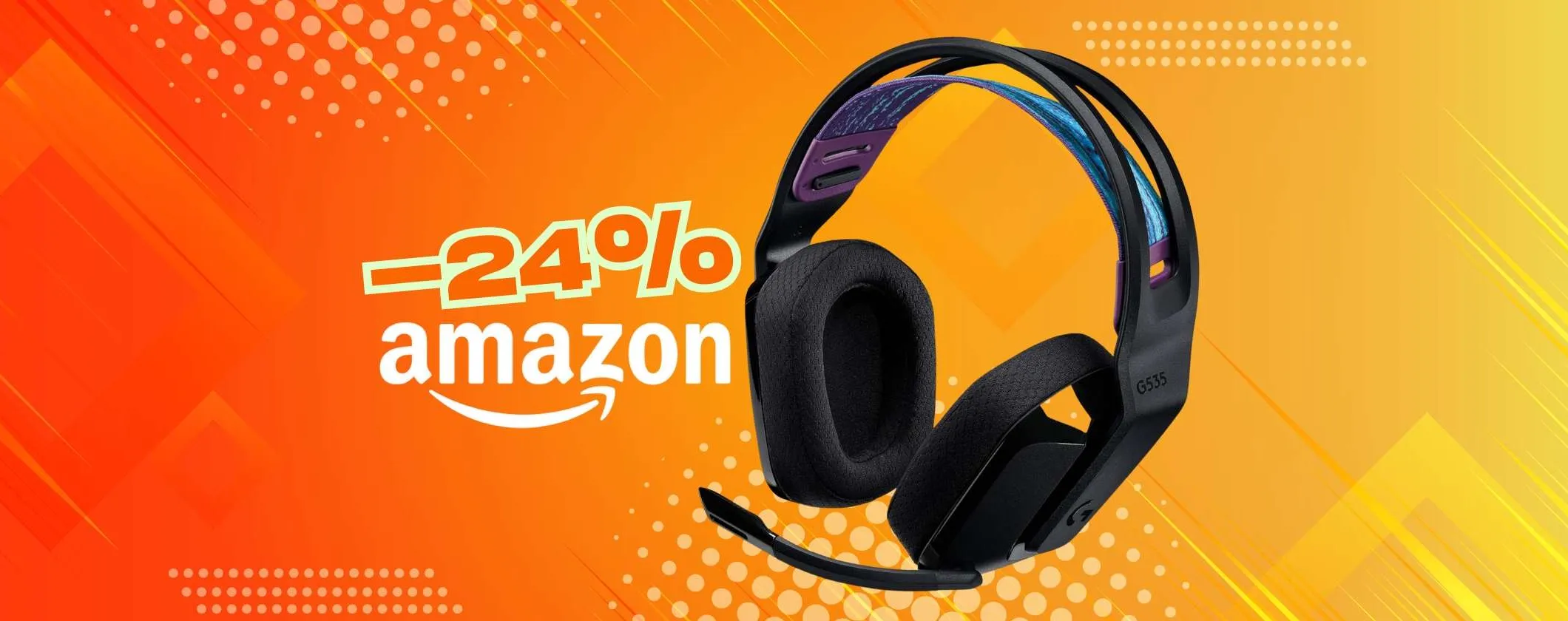 Logitech G535 LIGHTSPEED: cuffie wireless da gaming professionali con microfono