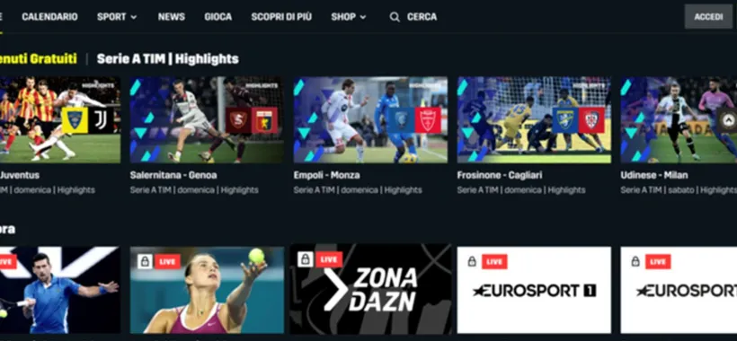 DAZN: i contenuti da guardare gratis in streaming