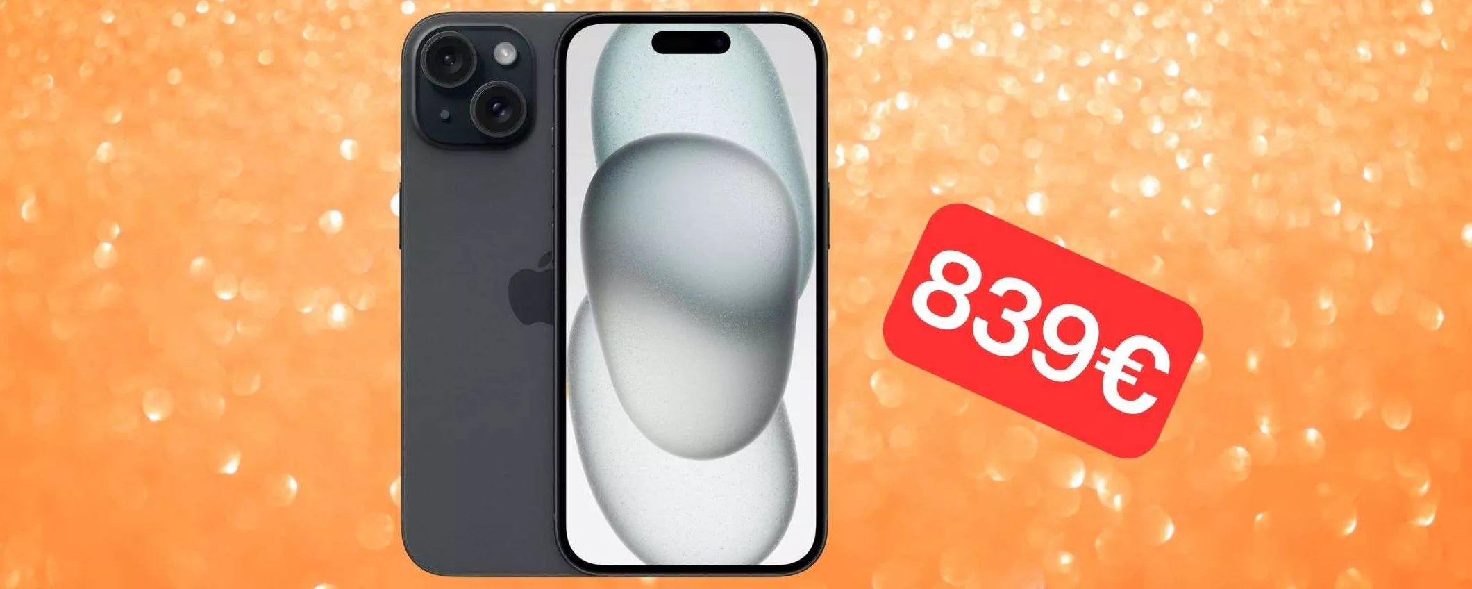 BOMBA Amazon: iPhone 15 in offerta ad un nuovo MINIMO STORICO (839€)