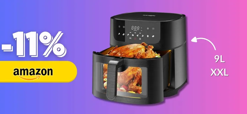 Cuoci un pollo intero in questa Friggitrice Aria XXL: cucina sana (79€)