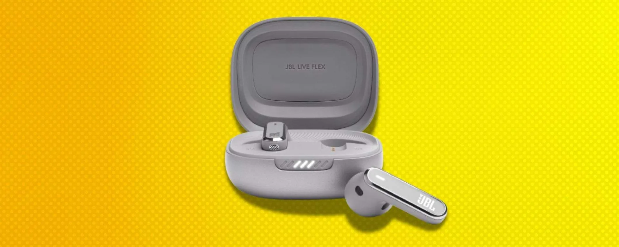 Auricolari JBL Live Flex in offerta al minimo storico: qualità premium