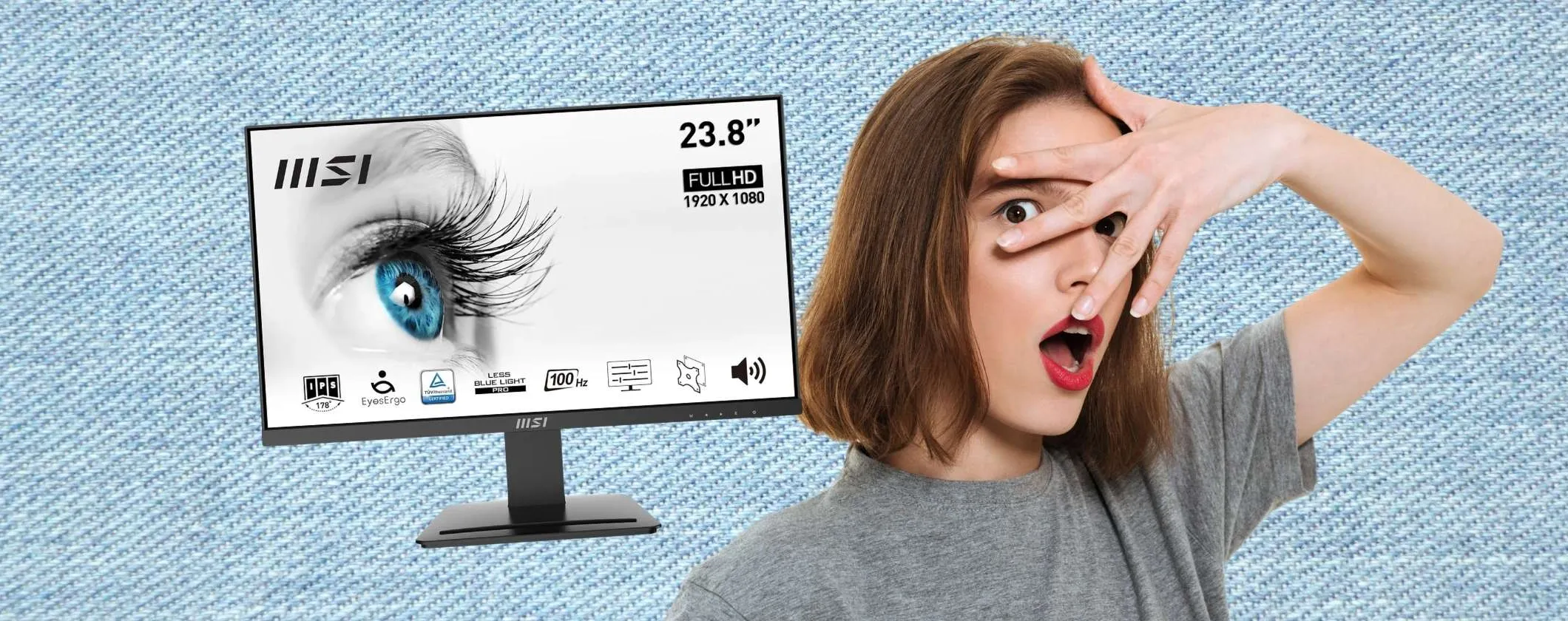 Tutto il giorno davanti al computer? Scegli il monitor MSI PRO e proteggi gli occhi
