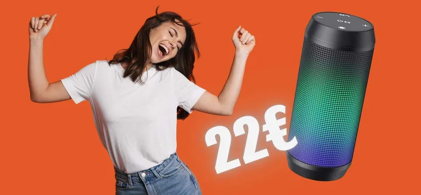 Speaker Bluetooth portatile a SOLI 22€ con il DOPPIO SCONTO
