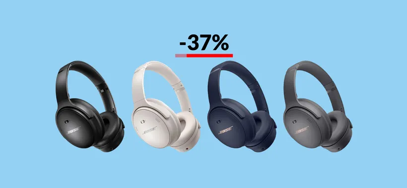Cuffie Bose QuietComfort: MEGA sconto del 37% quasi al termine