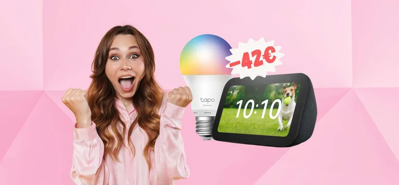 Echo Show 5 + lampadina smart TP-Link a un prezzo WOW (-42%)