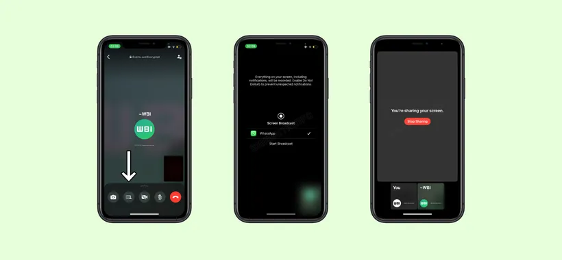 WhatsApp: condivisione dello schermo in videochiamata anche su iOS