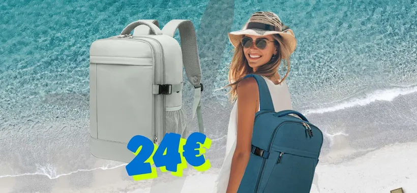 SOLO 24€ e puoi avere questo zaino perfetto per le compagnie low cost