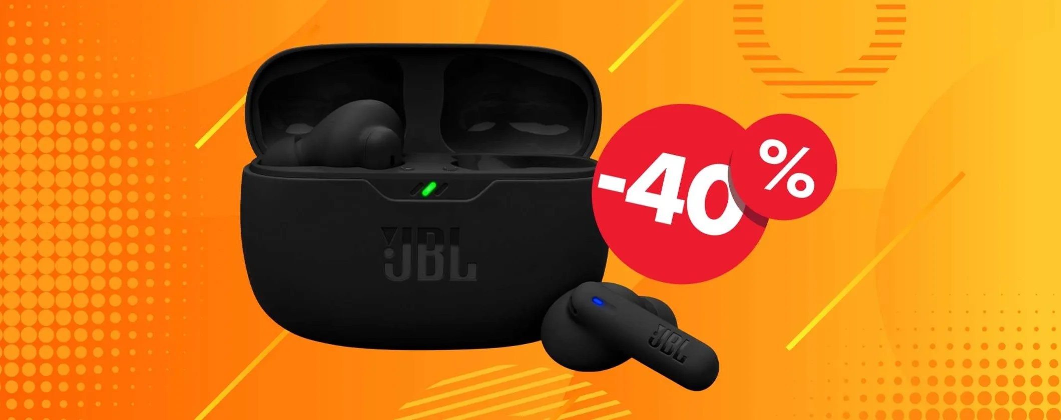 JBL Wave Beam 2: bassi potenti e design iconico (sconto del 40%)