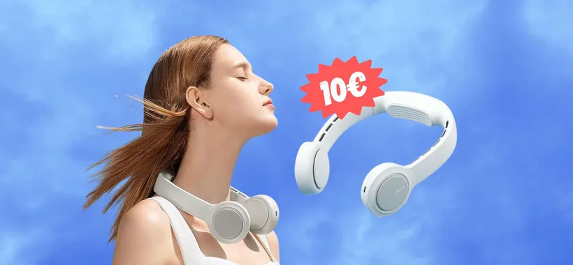 Ventilatore da collo portatile senza pale: GENIALATA  a 10€