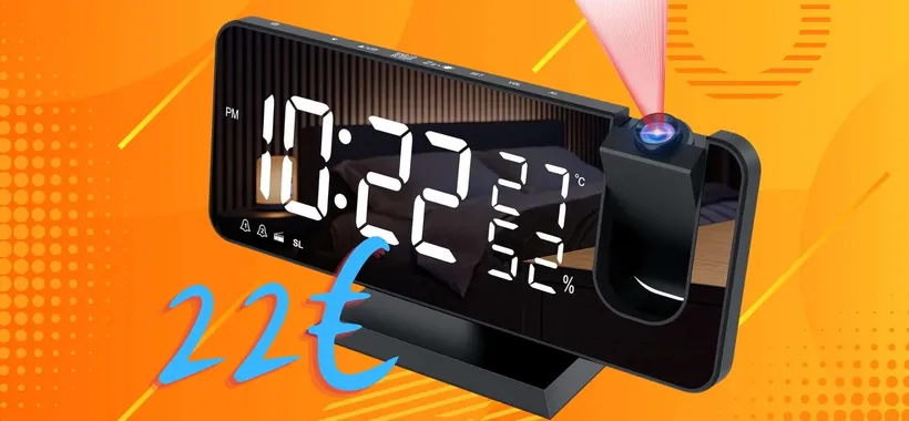 Sveglia digitale con proiettore, radio e uscita USB a soli 22€