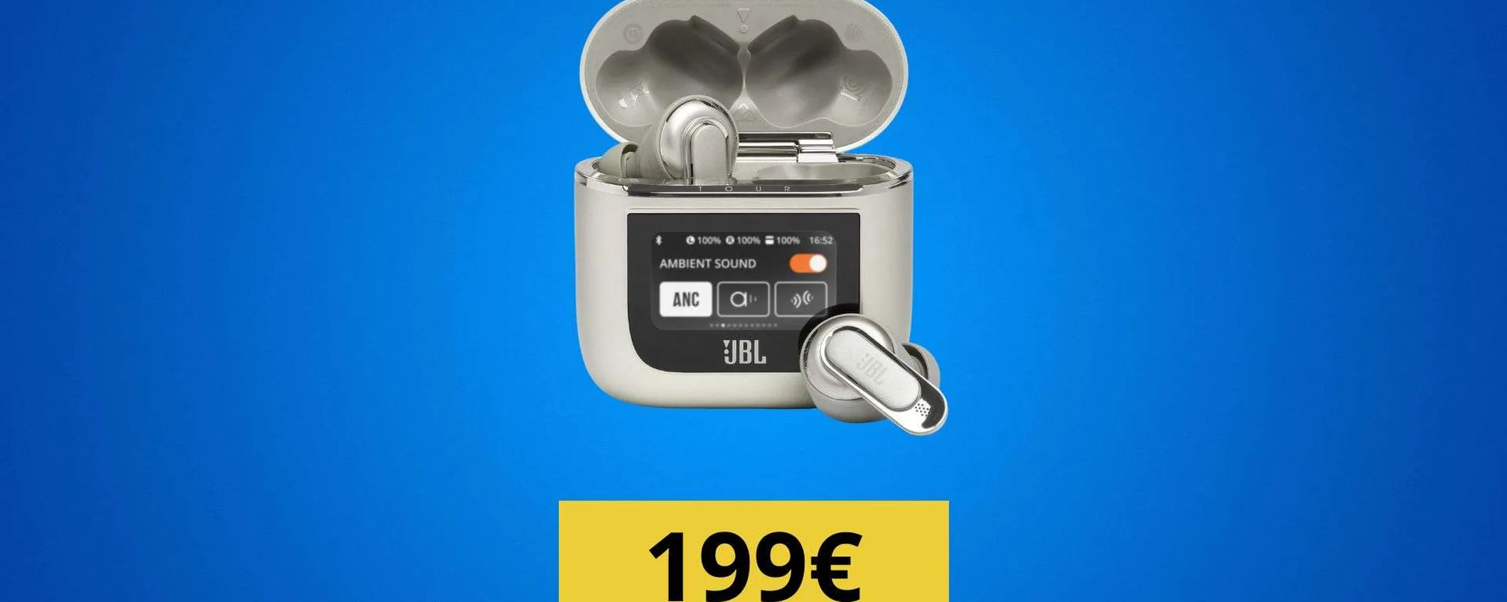 JBL Tour Pro 2 in offerta: auricolari con mini-display a prezzo bomba (-29%)