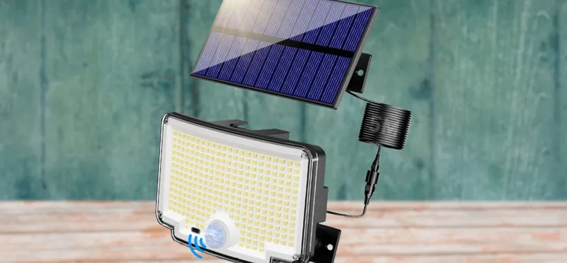 Con 310 LED integrati, questo faro solare ILLUMINA A GIORNO e gratis (13€)