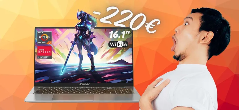SCONTO ASSURDO di 220€ su questo portatile con Ryzen 7 da 16,1"
