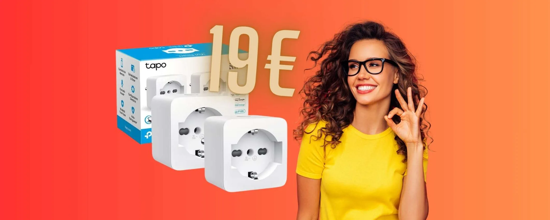 Presa Smart Tapo P105: confezione da 2 a soli 19€ per una casa domotica