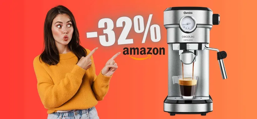Caffè buonissimo come al bar con Cecotec Caffelizzia, ora al 32%